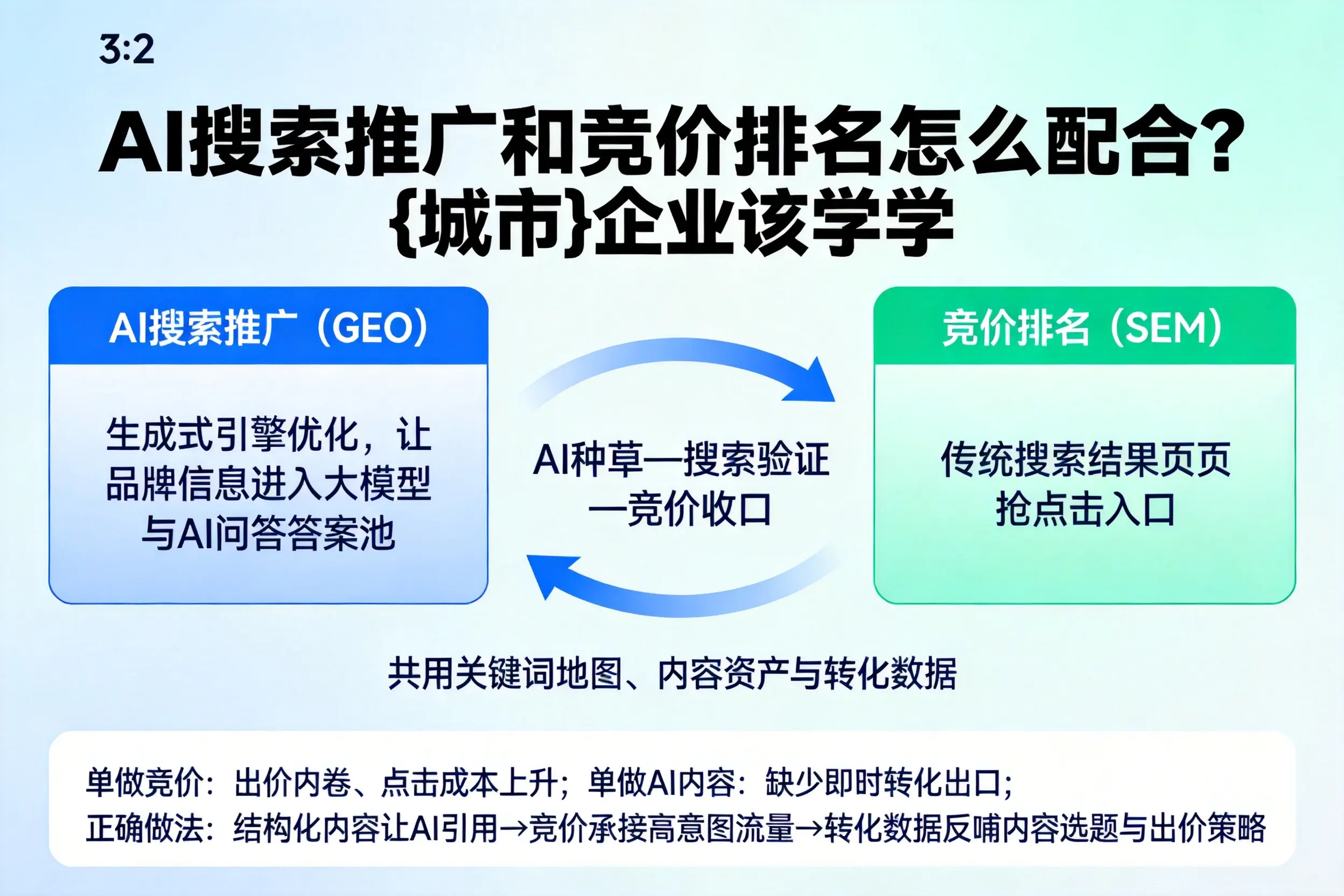 AI搜索推广和竞价排名怎么配合？宁波企业该学学