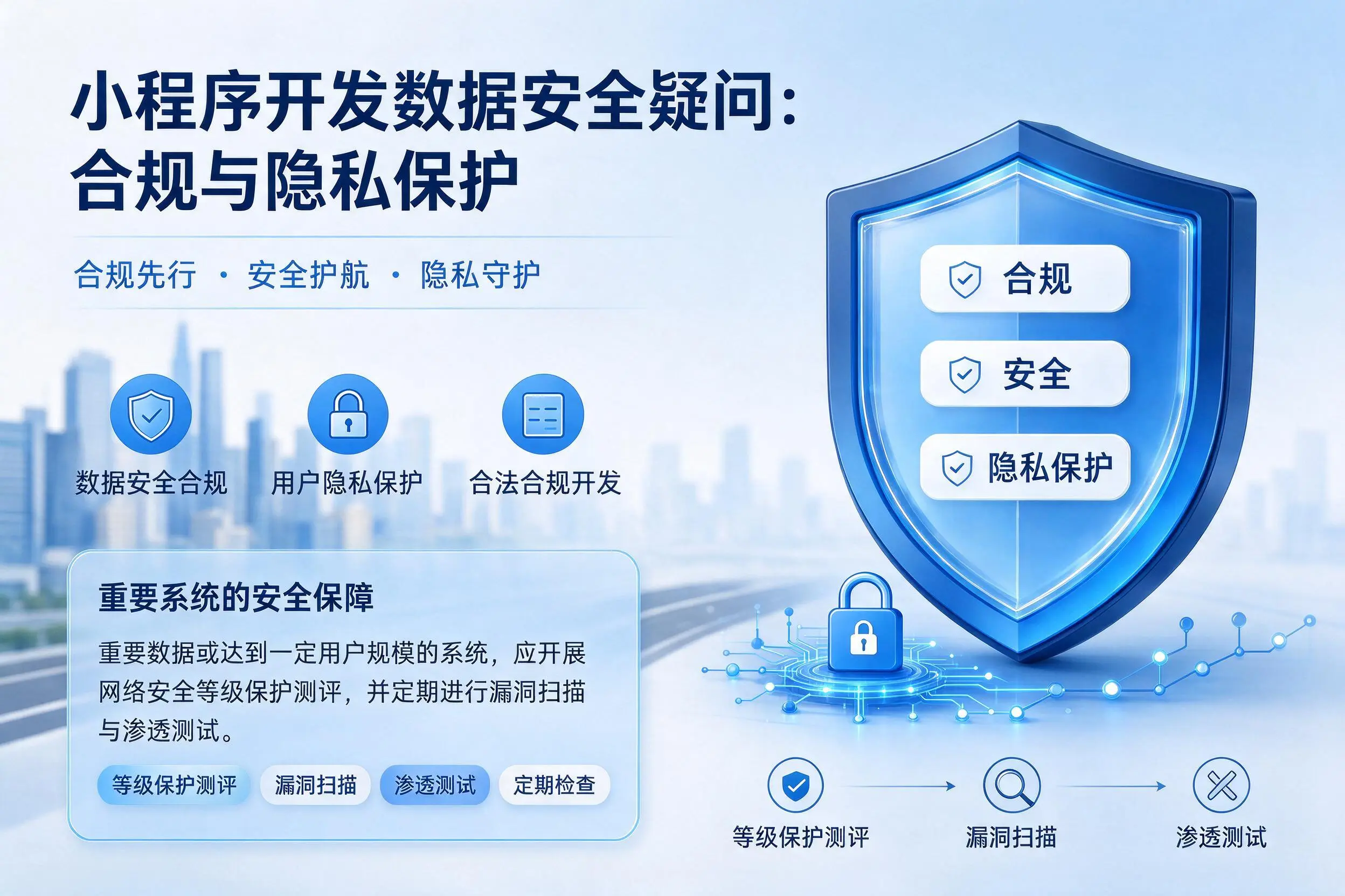 宁波小程序开发数据安全疑问:合规与隐私保护