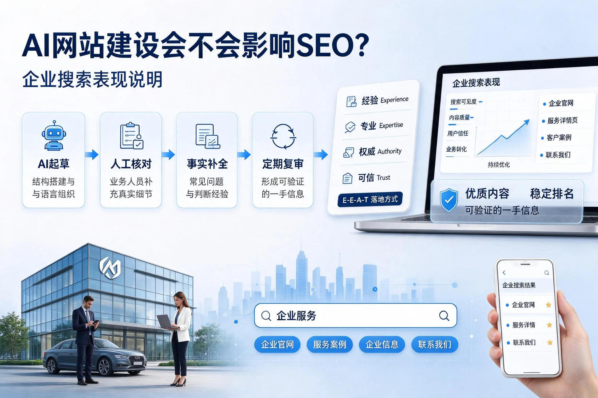 AI网站建设会不会影响SEO？宁波企业搜索表现说明
